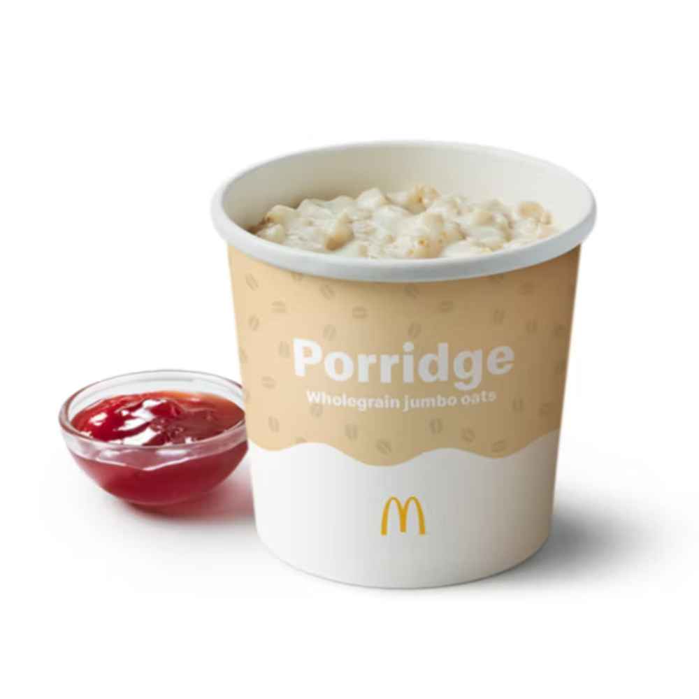 Porridge with Strawberry Jam