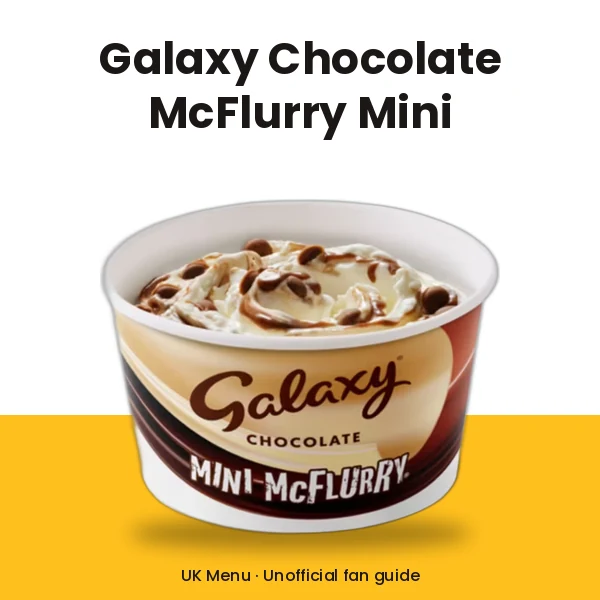 Galaxy Chocolate McFlurry Mini